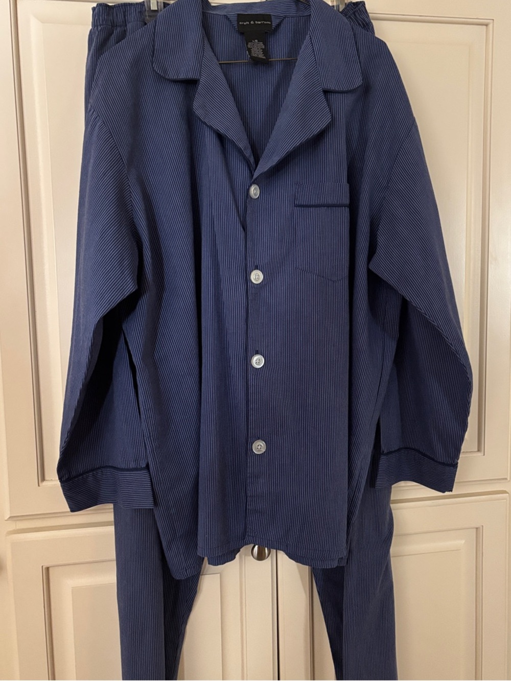 croft & barrow Men’s Blue Striped Pajamas